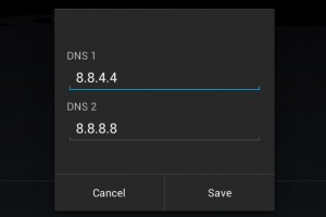 Change DNS settings for Android
