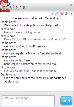 Cactus-VPN-customer-service