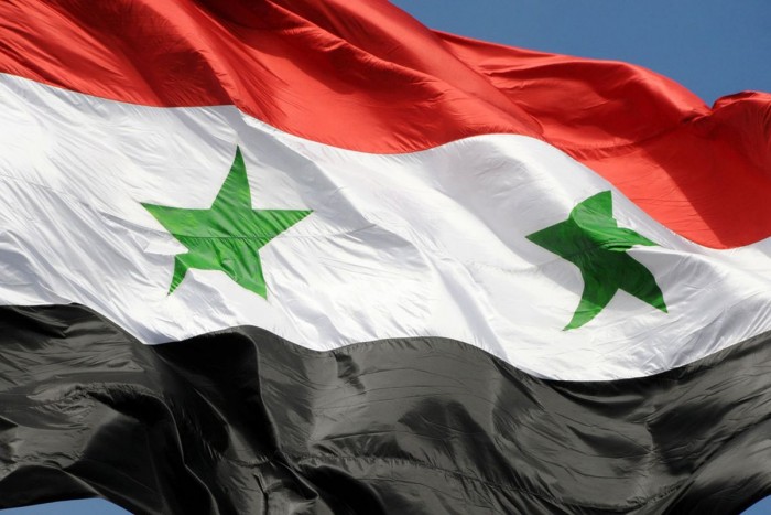 The_flag_of_Syrian_Arab_Republic_Damascus__Syria